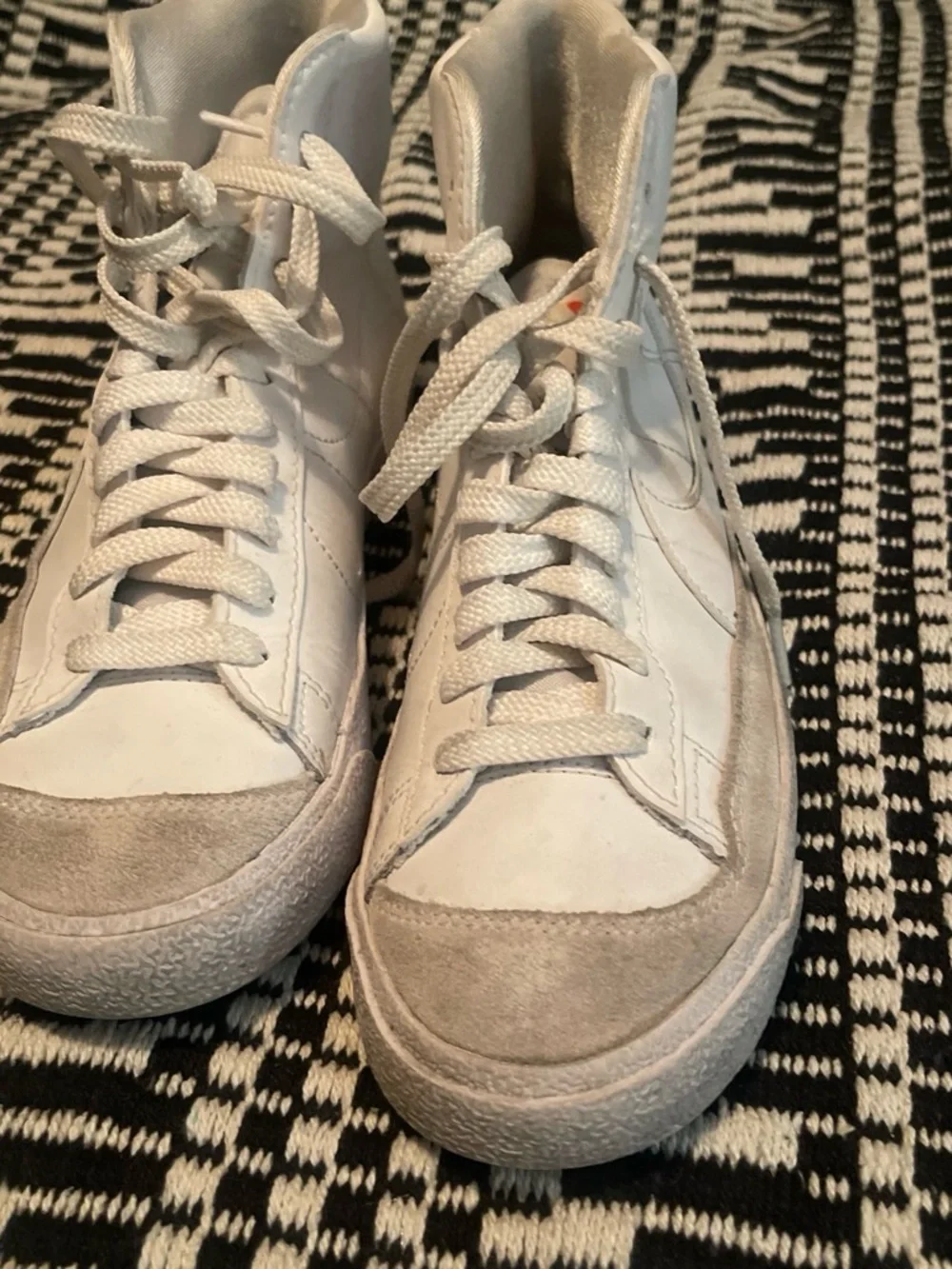 Nike Kids White High-Top Sneakers